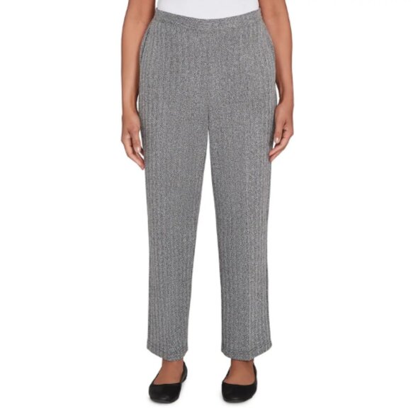 Alfred Dunner Women's Classic Fit Pull On Average Length Pant Gray Size 10P NWT - Picture 1 of 6